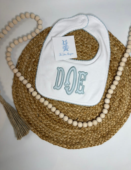 Heirloom Picot Trim Bib
