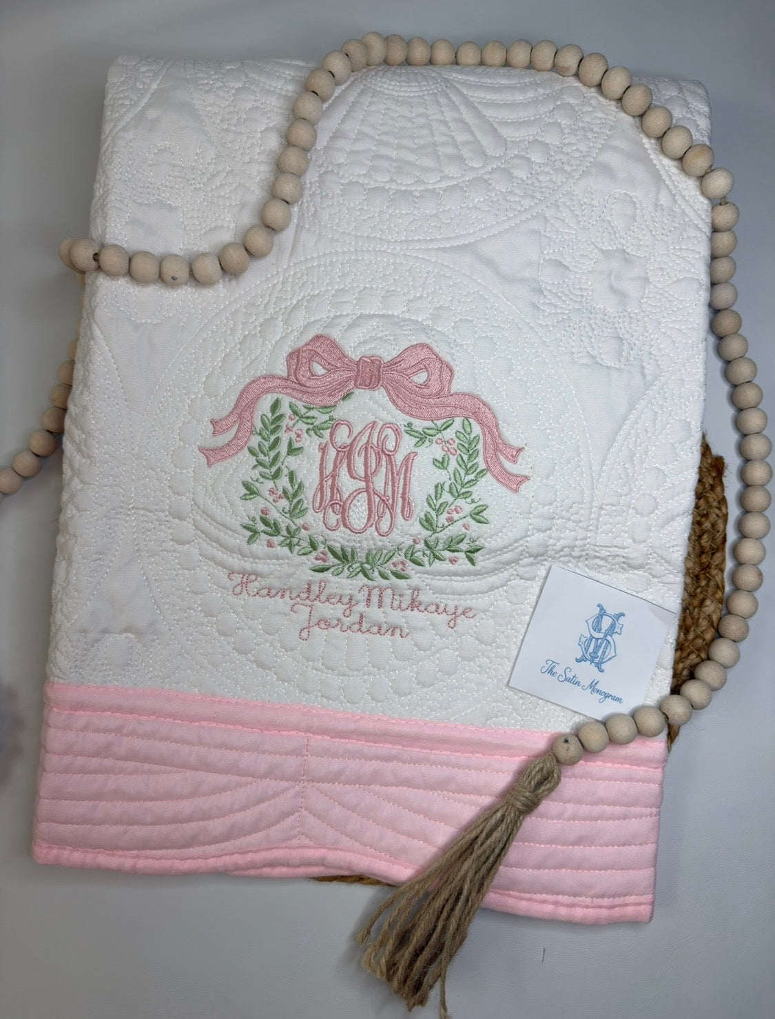 Personalized Heirloom Baby Quilt