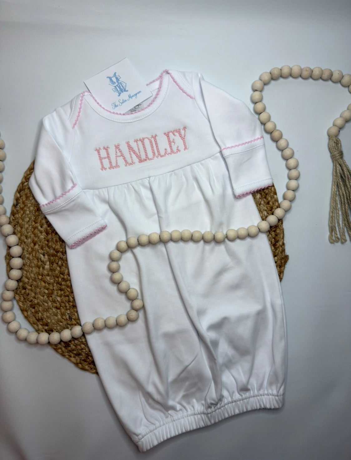 Heirloom Picot Trim Gown