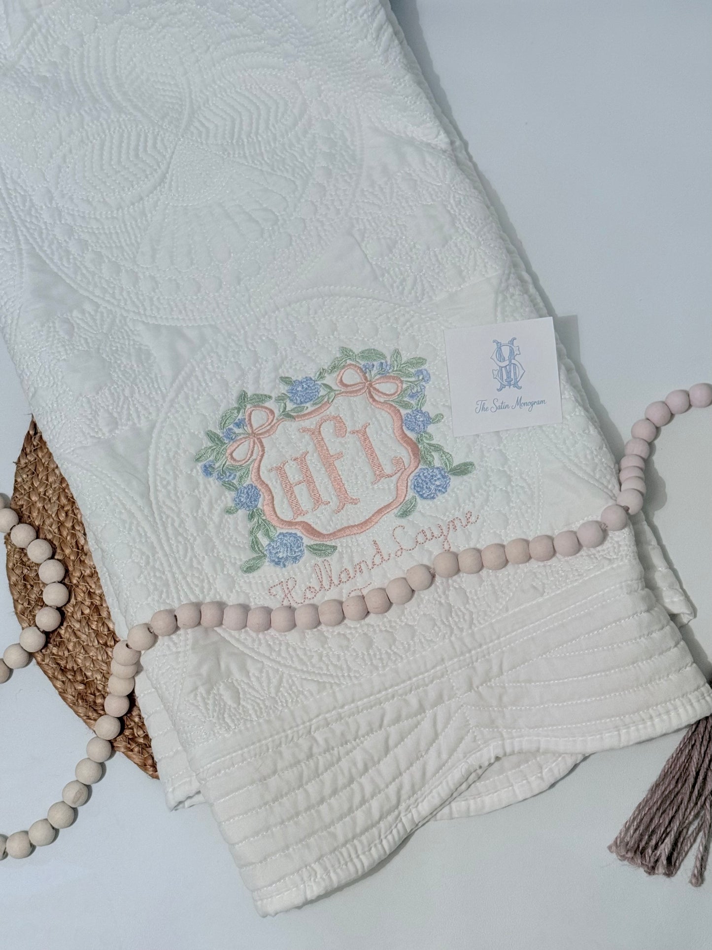 Personalized Heirloom Baby Quilt