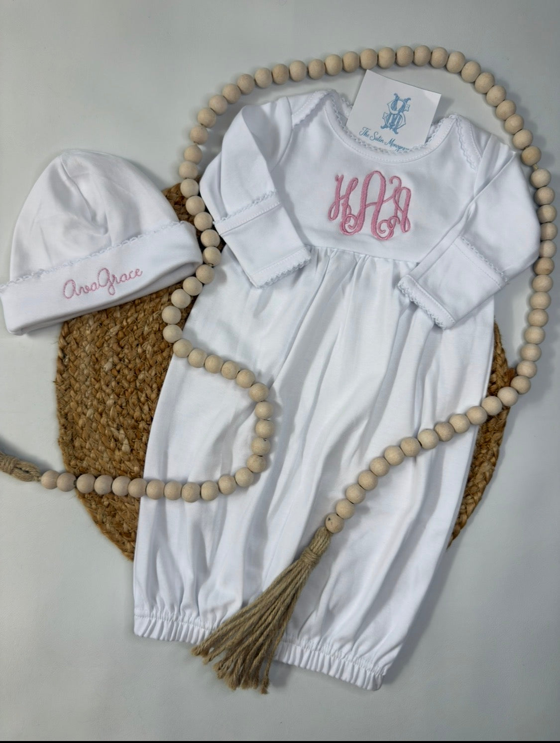 Heirloom Picot Trim Gown