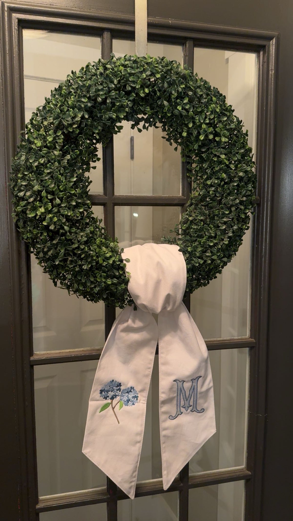 Personalized Wreath Sash