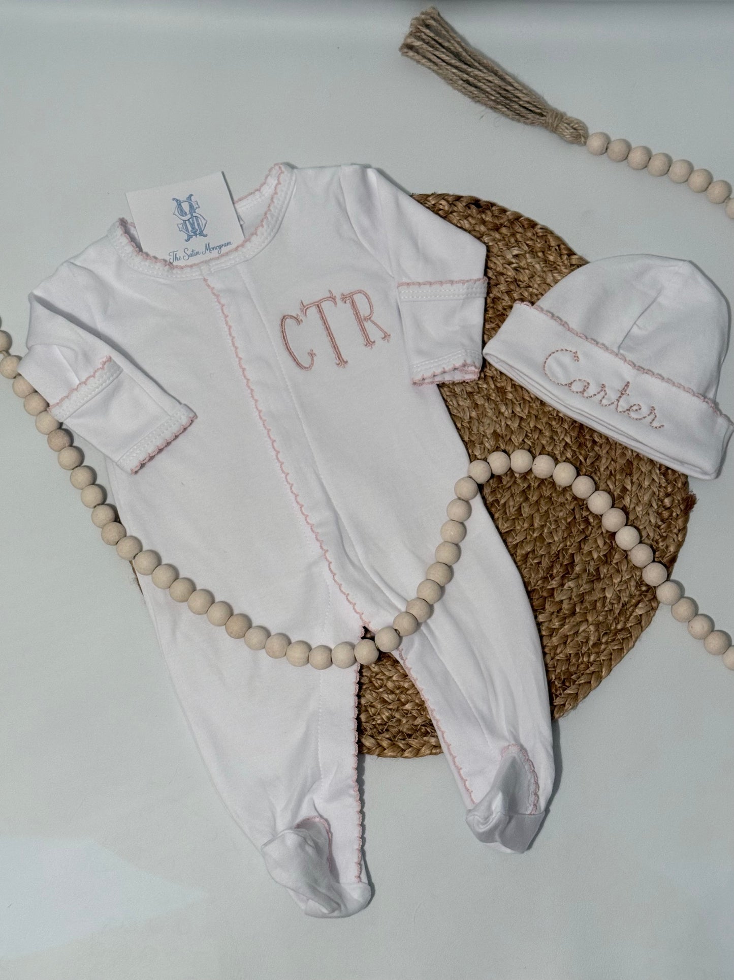 Heirloom Picot Trim Footie